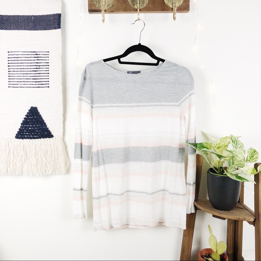 VINCE NWOT - Engineered Stripes T-shirt